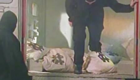 After Robbing a Bank Two Packed Guys Anally Bang a Redheaded Naughty Angel