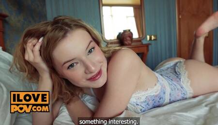 Amatory miss - natural tits scene - Its POV