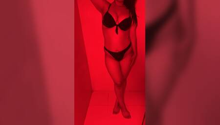 Part 1 Rich cheating desi bhabhi hotwife  teasing and dancing in black lingerie