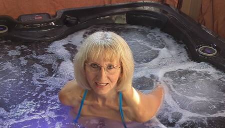 Morgan Is Enjoying Her Hot Tub!