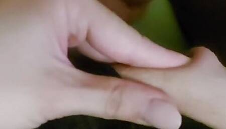 Mutual masturbation after fucking