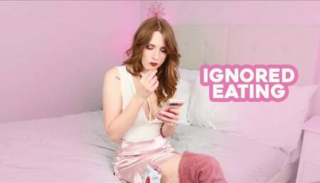 Ignored Eating - Thigh High Suede Boots - HD 1080