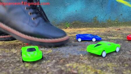Small toy cars suffering