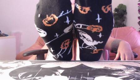Halloween Socks Teasing