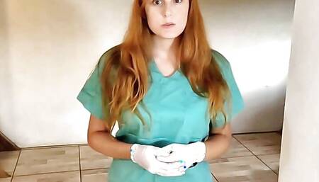 Nurse Julia Does the Amazing Cleaning Drinking Pee, Rimming and Cum Swallow