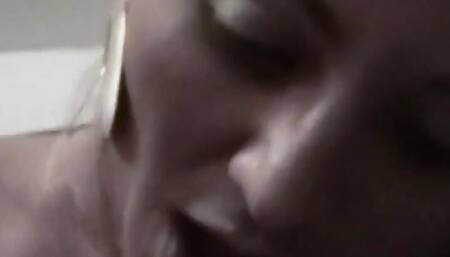 From His Point of View This Blonde Bimbo and Her Fake Tits Look Absolutely Gorgeous