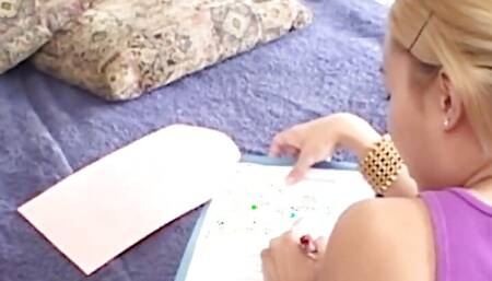 Group Sex with a Busty Pregnant Chick and an Asian Hottie