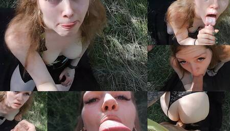 Facecum! Linadarling - Fuck Me Behind the Bushes!