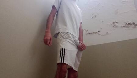 Soccer Player Twink Shows Ass and Big Cock
