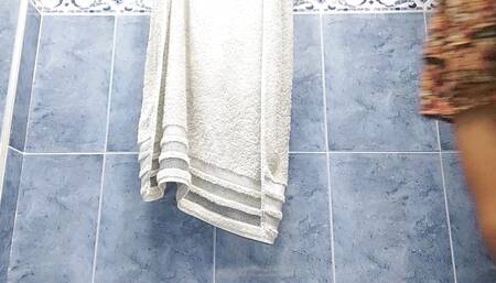 Camera Captures Stepdaughter in the Bathroom