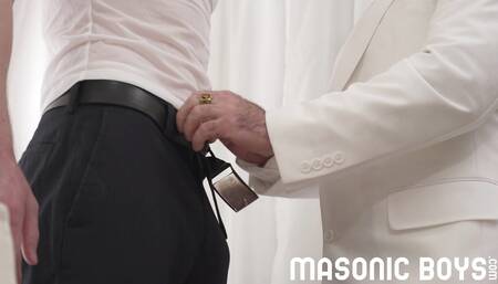 MasonicBoys Powerful church DILF Bishop Angus breeds cute sub twink