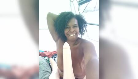 AMAZING SEX WITH 8 INCH INFLATABLE WHILE CAMPING