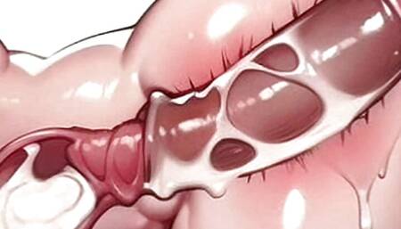 Internal ejaculation of a big ass woman