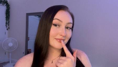 Sucking on sloppy wet fingers JOI