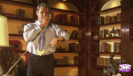 Two Good Looking Mature People Having an Amazing Fun Time in the Office