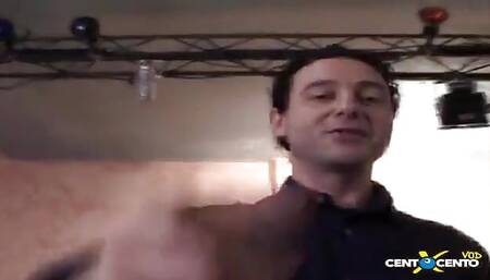 Natasha Kiss filled up in Turin. Dozens of cocks in action to the delight of Natasha and Katia