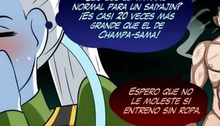 Vados shows the new "training" to Goku