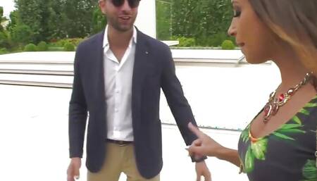 Double anal of Malena in furious fuck with three big cocks