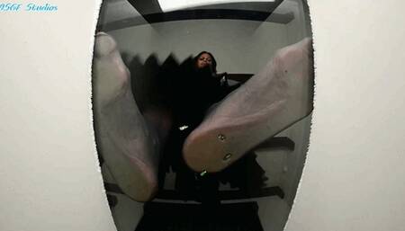 Moody Milf barefoot LONG SOLES crushing again! pt 4 - MP4