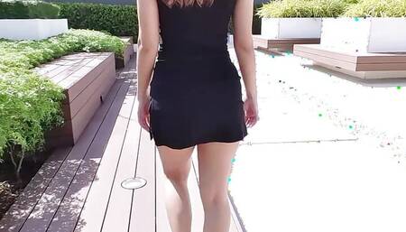 Pretty Asian Girl Go to Husband Friend House