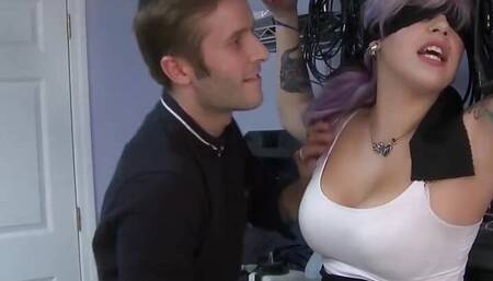 Inked slut gets punished by horny maledom