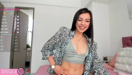 Beautiful Skinny Girl with a Cute Face and Seductive Body Enjoys Knowing That You Masturbate While Watching Her