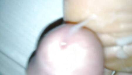 After fuck I cum on her feet