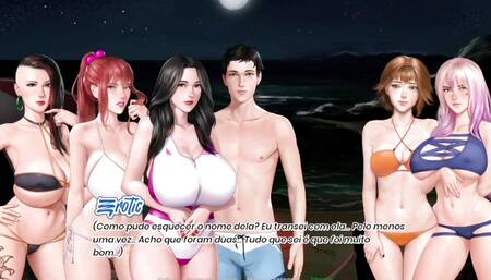 Prince Of Suburbia #49: a hottie in the moonlight on the beach