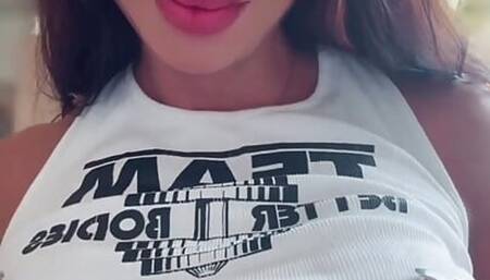 Sweaty Pussy After Workout