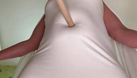 Long sticks belly button and nipples fuck and get pregnant