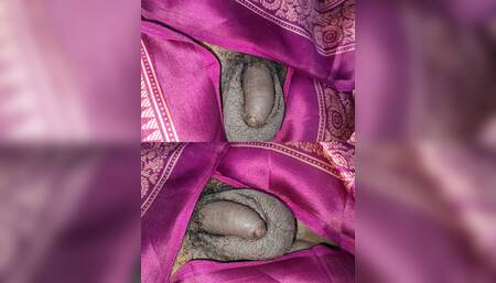 Stepmom handjob cumshot to stepson in saree