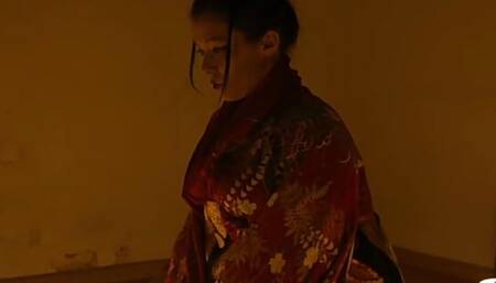 Tattooed Asian anally fucked