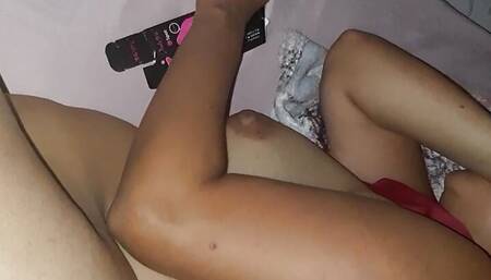 She asked to give me her pussy, but she was shy while I fucked her