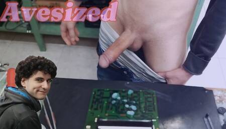 I BLAST A MASSIVE CUMSHOT ON a CLIENT'S MACHINE instead of FIXING IT!