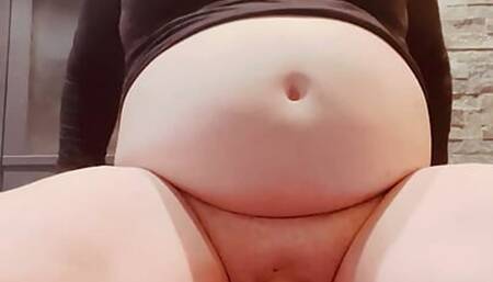 Shayna Riding a Plus 7 Thick Dildo