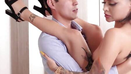 Cute Petite Latina Barbora in Flexible Hardcore Scene