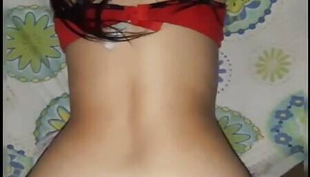 Talking to Her Boyfriend Who Can't Come Because of the Covid 19