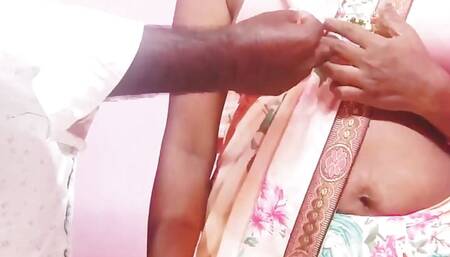 Indian Beautiful Saree Bhabi Fucking Tailor, Telugu Dirty Talks. Tailor Sex.