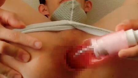 Japanese guy is training own ass