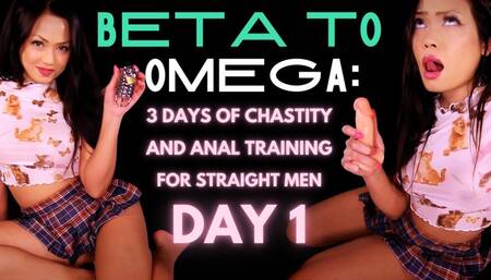 Beta to Omega: 3 Days of Chastity and Anal Training for Straight Men