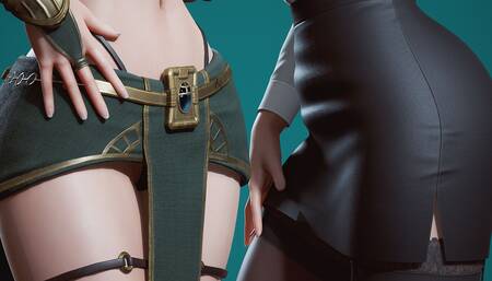 Ryanreos Two Sexy Girls with Big Tits and Big Asses, Perfect Bodies, Pussies Lime Pussy.