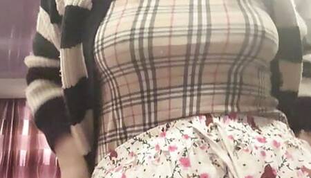 Beautiful Orange Bikini I Masturbate a Beautiful Very Wet Pussy!