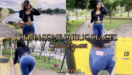 PEEING IN SOME PUBLIC PLACES