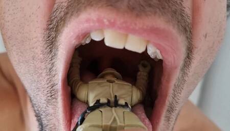 Swallowing my shrunken friend after anal sex