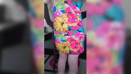 Transgender Hot Pretty Ladyboy Short Dress White Body Sexy Dancer Cosplayer Model Shemale