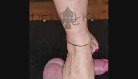 Slamming cock on cock table