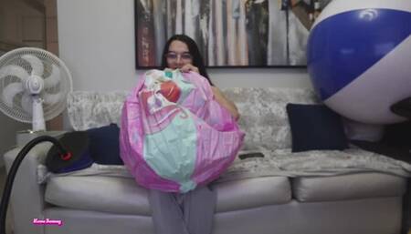 Owllete pops Ariel themed beach ball part 2