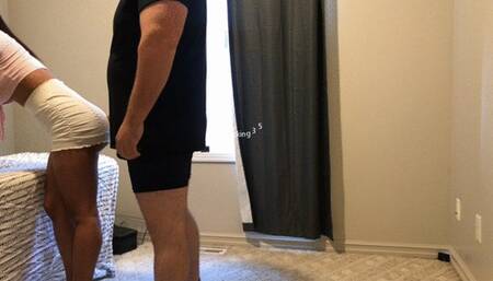 Aaliyah ballbusting in white shorts C4S-2