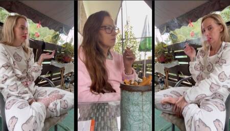 Chain smoking step-sister chat time part 2