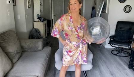 Pee and Squirting Fetishes On a Beach Ball